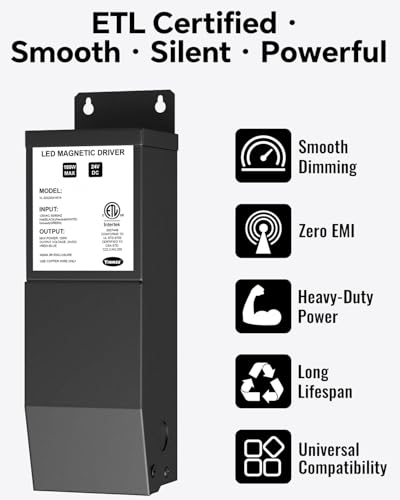 24V 150W Magnetic Dimmable LED Driver - Wide Compatibility, Flicker-Free