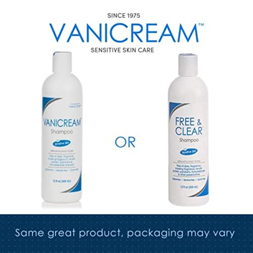 Vanicream Shampoo (12 Fl Oz) Gentle Facial Cleanser with Pump Dispenser (8 fl oz) Gentle Body Wash (12 Ounce) Bundle