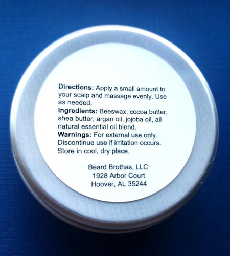 Beard Brothas Bald Head Balm Moisturizer - Fragrance-Free, 2 oz