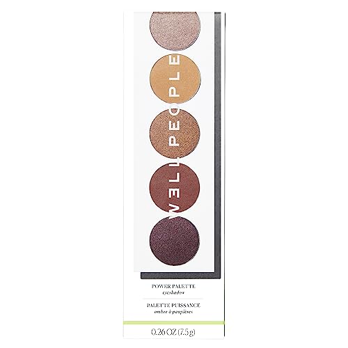 Well People Power Palette Eyeshadow Sepia - Vegan, Long-Lasting Neutral Makeup