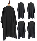 5PCS Waterproof Haircut Capes for Salon & Barber Use - Black