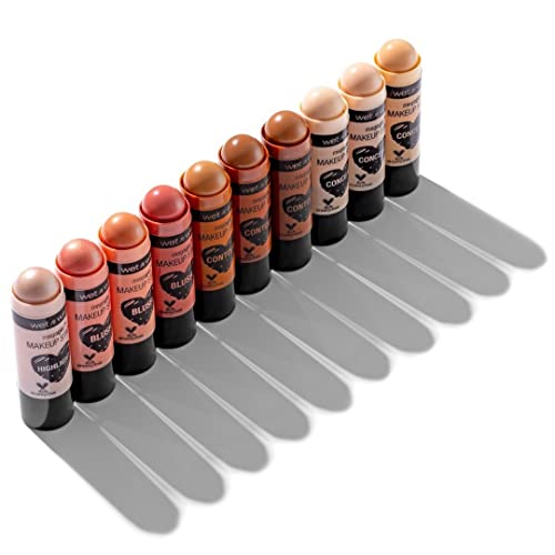 wet n wild MegaGlo Makeup Stick,Buildable Color,Versatile Use,Cruelty-Free & Vegan - Nude For Thought,(Pack of 2)