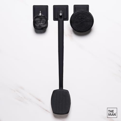 The Man Silicone Face, Body, and Back Scrubber Brush (Variety Set)