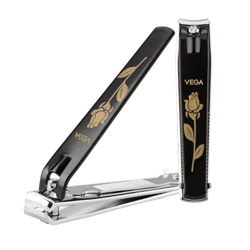 Vega Large Nail Clipper - Black 1 Pcs by Vega Product