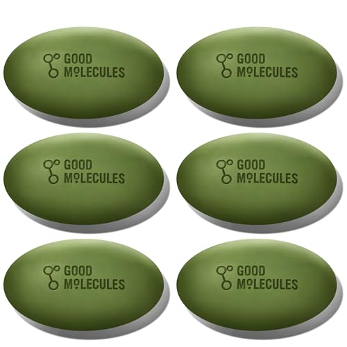 Good Molecules Brightening & Dark Spots Bar Pack 6 ? 85 g / 3 oz Each | Soap Free Face & Body Cleansing Bar with Tranexamic Acid, Kojic Acid & Niacinamide