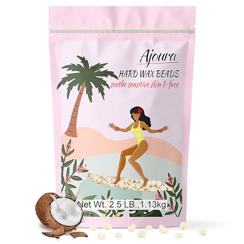 Off White 2.5 lb Hard Wax Beads for Sensitive Skin Hair Removal
