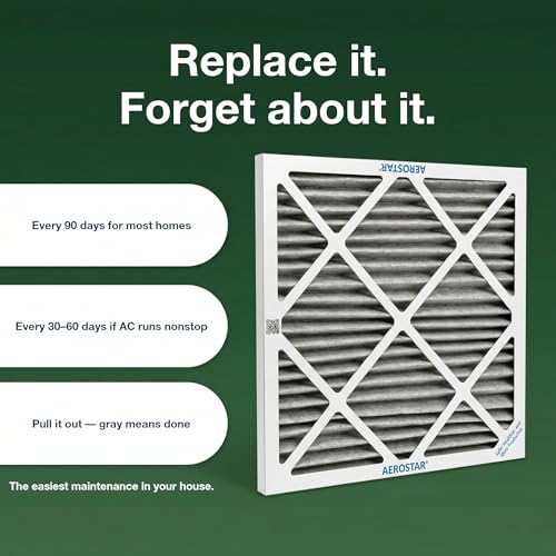 Pro MERV 13 Pleated Air Filter 18x30x1 - 6 Pack, Actual Size 17 3/4 x 29 3/4 x 3/4, High-Efficiency HVAC Filter