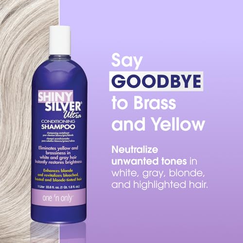 Purple Shampoo for Blonde Hair - Silver Toner & Brightening 33.8 oz