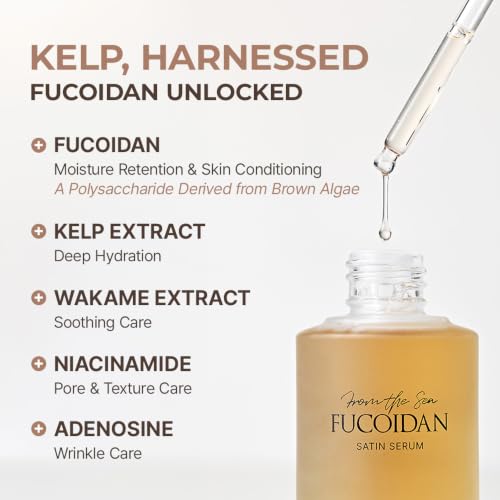 ONUL31° Fucoidan Satin Face Serum – Lightweight Hydrating Korean Skincare, 50ml