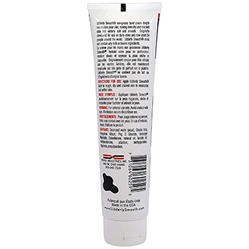 Udderly Smooth Hand Cream 4 oz Pack of 6 - Original Moisturizer for Dry Skin
