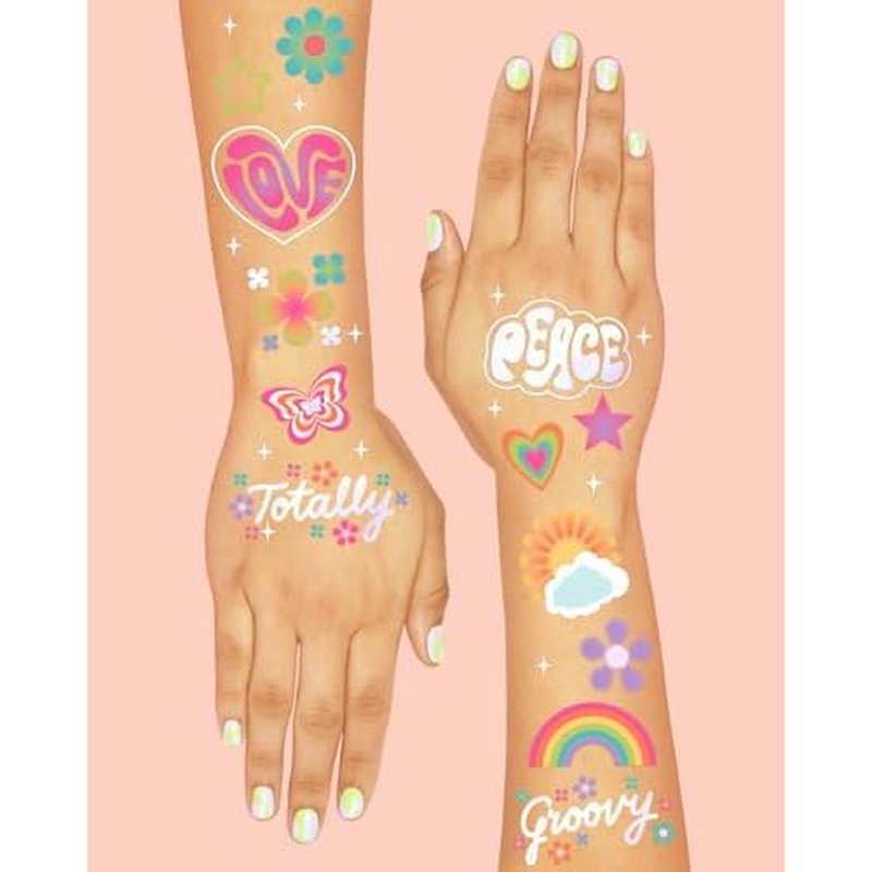 12 Sheets Glitter Freckles Stickers for Face and Body, Star and Heart Face Tattoo for Women and Girls, Long Lasting Waterproof Festival Rave Makeup Accessories