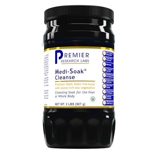 Premier Research Labs Medi-Soak Bath Salts for Foot & Body - 2 Lb Natural Mineral Blend
