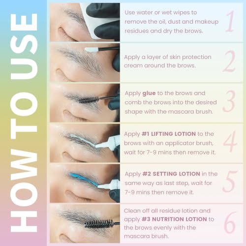 Lash Lift Kit with Balm Glue - Eyelash & Brow Lamination Set with Nourishing Balm