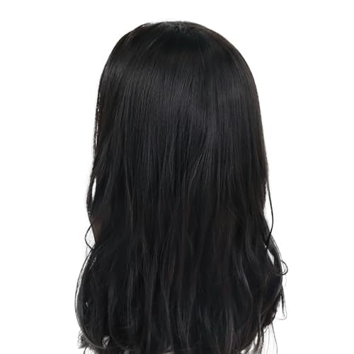 Black Long Curly Wig for Men - Vintage Snape Cosplay & Themed Events - Variation: Black
