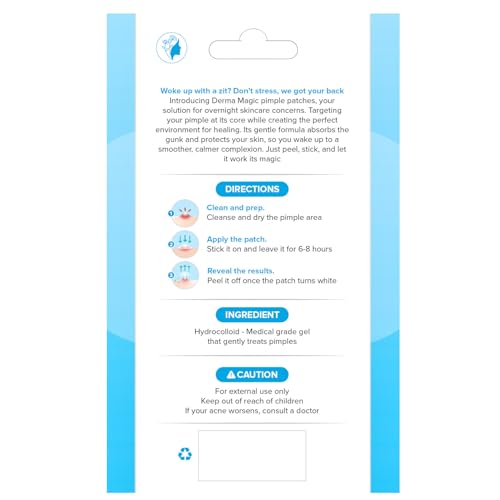 Pimple Patches for Face - Hydrocolloid Patches, Fast Healing, Ultra Thin Absorbing Cover, Skin Care, Spot Patches, Pimple Stickers, 2 Sizes (108 Count)