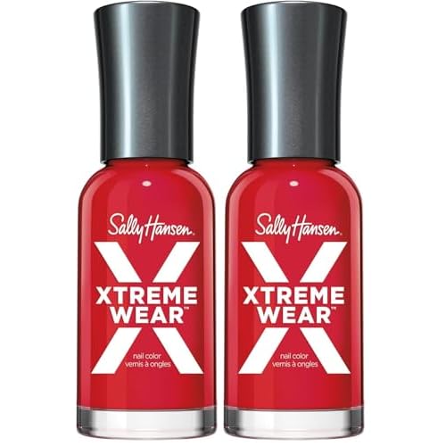 Sally Hansen Xtreme Wear Nail Polish, Streak-Free, Shiny Finish, Long-Lasting Nail Color, Pucker Up, 0.40 fl oz 11.8ml (Pack of 2)
