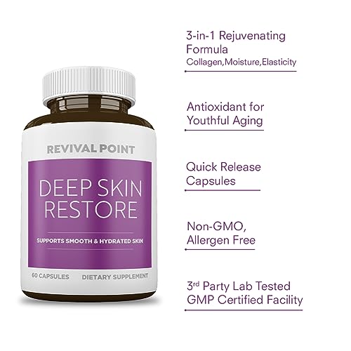 Deep Skin Nourishment Complex 60 Count - Hydration & Firmness Support - Revival Point