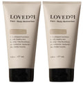 Loved01 Fragrance-Free Daily Face & Body Moisturizer 2-Pack, 6 Fl Oz