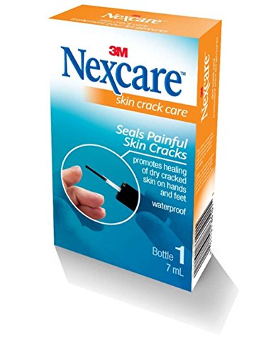 Nexcare Skin Crack Care Liquid 0.24 OZ Pack of 3 - Moisturizes & Protects Dry Cracked Skin