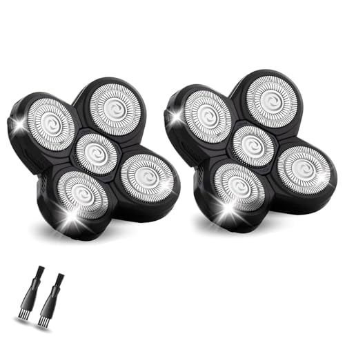 2 Pack Shaver Replacement Blades Compatible with Freedom Head Shaver,Head and Face Electric Razor Head