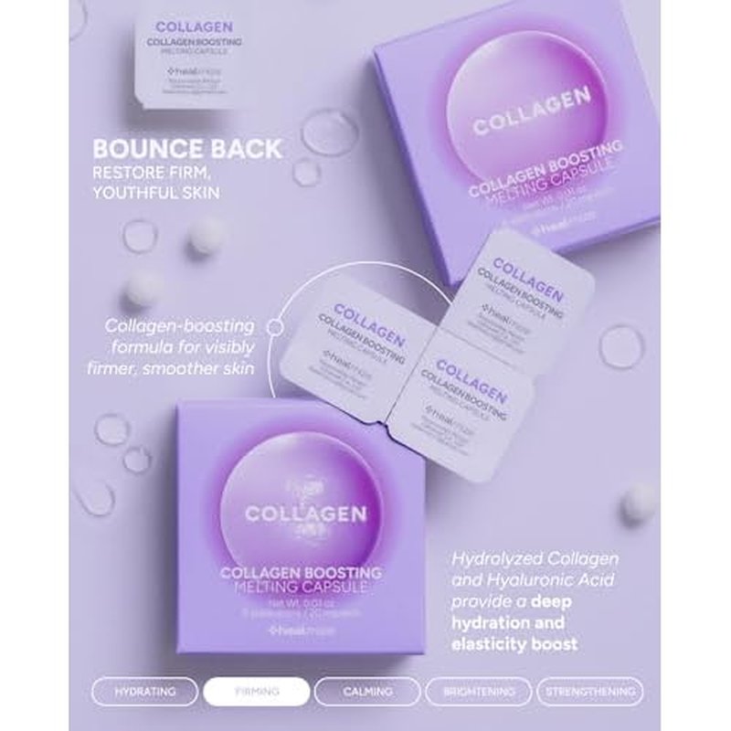 Collagen Boosting Melting Snowball Capsule (30ea) ? 660,000ppm Hyaluronic Acid & 261,905ppm Hydrolyzed Collagen ? Firm, Smooth, and Hydrated Skin ? Freeze-Dried Capsule for Elasticity & Glow