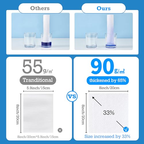 matern'ella Hanging Dry Wipes 166 Counts Face Towel Washcloth Facial Cleansing Thickened Makeup Remover Disposable Soft Face Towelettes for Sensitive Skin Fragrance and Alcohol Free Wet Dry Dual Use
