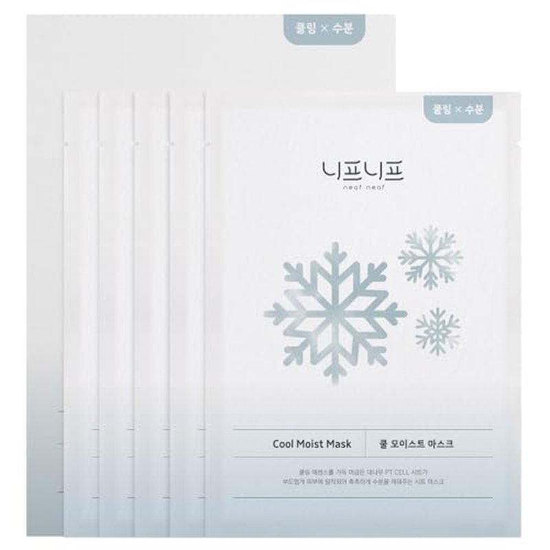 Cool Moist Mask, Overnight Face Mask for Cooling Care. Proven to reduce and calm overheated skin with redness, while supporting the skin moisture barrier. Korean Skincare (30g, 5ea).