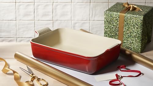 Le Creuset Riviera Stoneware Deep Lasagna Dish 6.75 Qt. Oven-Safe Bakeware