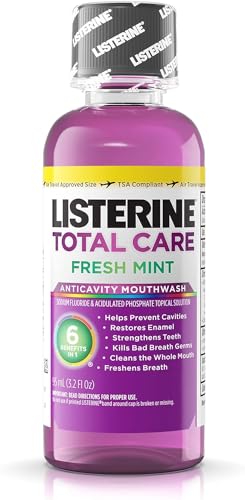 Anticavity Mouthwash with Fluoride, Fresh Mint - 3.2 Ounce Pack of 24