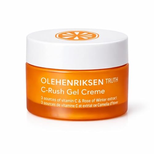 Ole Henriksen C-Rush Vitamin C Gel Moisturizer, Travel Size 0.5 oz (Pack of 4) | Lightweight Hydrating Face Moisturizing Gel-Cream | Citrus-Scented | Total 2.0 oz
