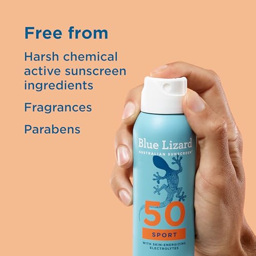 Blue Lizard Mineral Sunscreen Spray SPF 50+ Water-Resistant Vegan 2-Pack