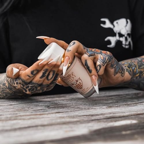 Tattoo Cream by Tattoo Lovers Care Tattoo Aftercare Lotion Moisturizer Promotes Skin Healing Revitalizing for Redness, Swelling, Scabbing, Speed Up Healing Preserves Ink Jojoba Oil, Arnica, Shea 3.4oz