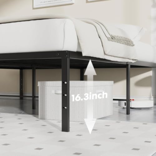 DUMOS Queen Bed Frame 18 Inch Metal Platform Bed Frame - Modern & Durable