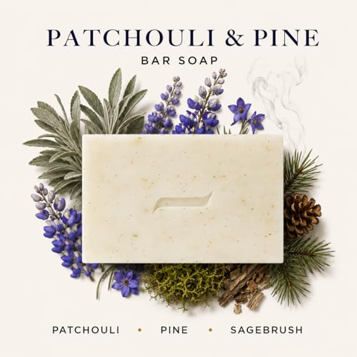 Rejuvenation Soap Set with Oatmeal, Patchouli & Pine | Moisturizing Plant-Based Bars – 3 x 6.4 oz