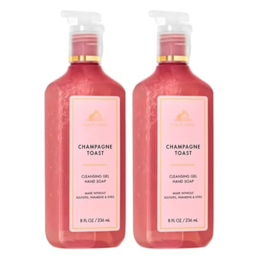Bath and Body Works Cleansing Gel Hand Soap 8 Ounce 2-Pack (Champagne Toast)