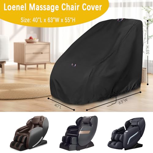 Massage Chair Cover Waterproof Fit 63x40x55 Inches - Dustproof Scratchproof