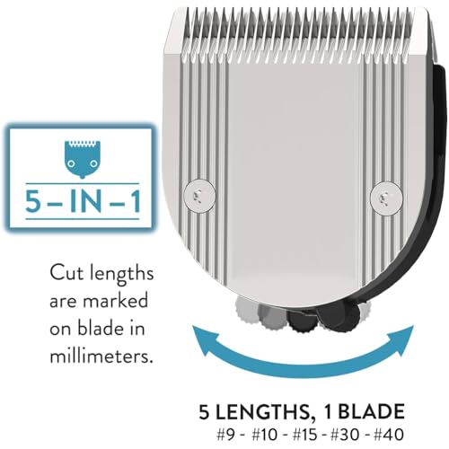 5 in 1 Adjustable Clipper Blade Compatible with Wahl Professional Clipper ChromStyle Pro Cord Cordless Sterling Li+Pro Sterling Big Mag Clipper Rplacement Head