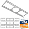 24 Pack 4 Inch LED Recessed Downlight Mounting Plates - Ceiling Fixture Brackets