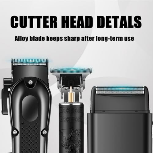 Hair Clippers Set for Men, Hair Clippers & Trimmers & Electric Foil Shaver, Hair Cutting Tools for Home Haircuts, Fading, Beard Trimming, Suitable for Beginners