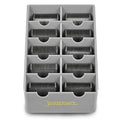 BarberMate¢ç Blade Rack Storage Tray - Holds 10 Clipper Blades (Gray)