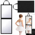 GlikCeil Black Foldable Full-Length Travel & Dance Mirror 33.5 x 13.4 Inches (2 Piece)