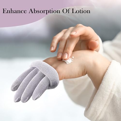 Moisturizing Beauty Gloves for Hands - Overnight Touchscreen Sleep Gloves (S/M) by MIG4U