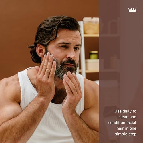 Cremo Casked Vanilla 2n1 Beard Wash & Softener, Specifically Designed to Clean, Moisturize and Soften All Lengths of Facial Hair, 6 Fl Oz