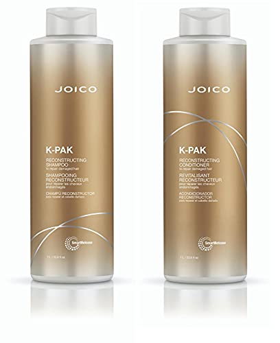 Joico K-PAK Reconstructing Shampoo & Conditioner Set 67.6 Fl Oz for Damaged Hair