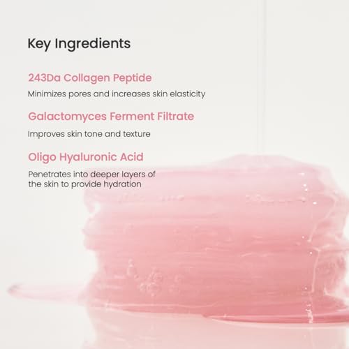 BIODANCE Collagen Gel Toner Pads for Pore Minimizing & Skin Firming - Sensitive Skin, 60 Pads