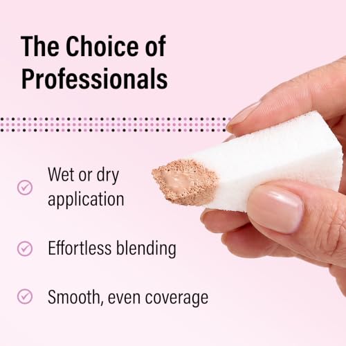 Artist’s Choice 500 Pack Makeup Wedges - Disposable Latex-Free Sponges for Foundation