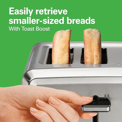 4 Slice Stainless Steel Toaster with Wide Slots and Bagel Setting - Variation of THIS listing