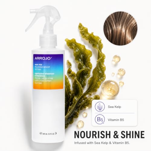 Sea Salt Hair Spray with Light Hold - Beach Wave Mist for Men & Women