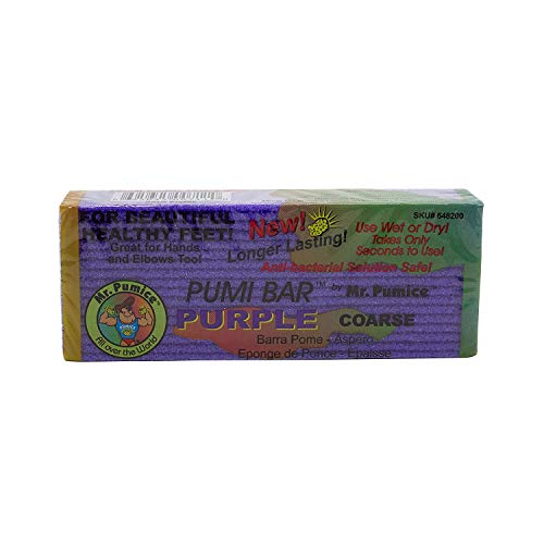 Mr. Pumice Purple Pumi Bar 12-Pack - Extra-Coarse Callus Remover & Pedicure Tool