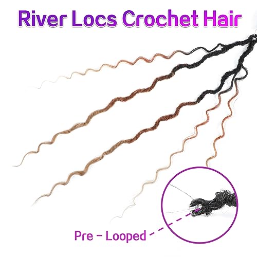 AMELI Goddess Locs Crochet Hair 12 Inch 8 Packs Pre-Looped Curly Ends for Black Women